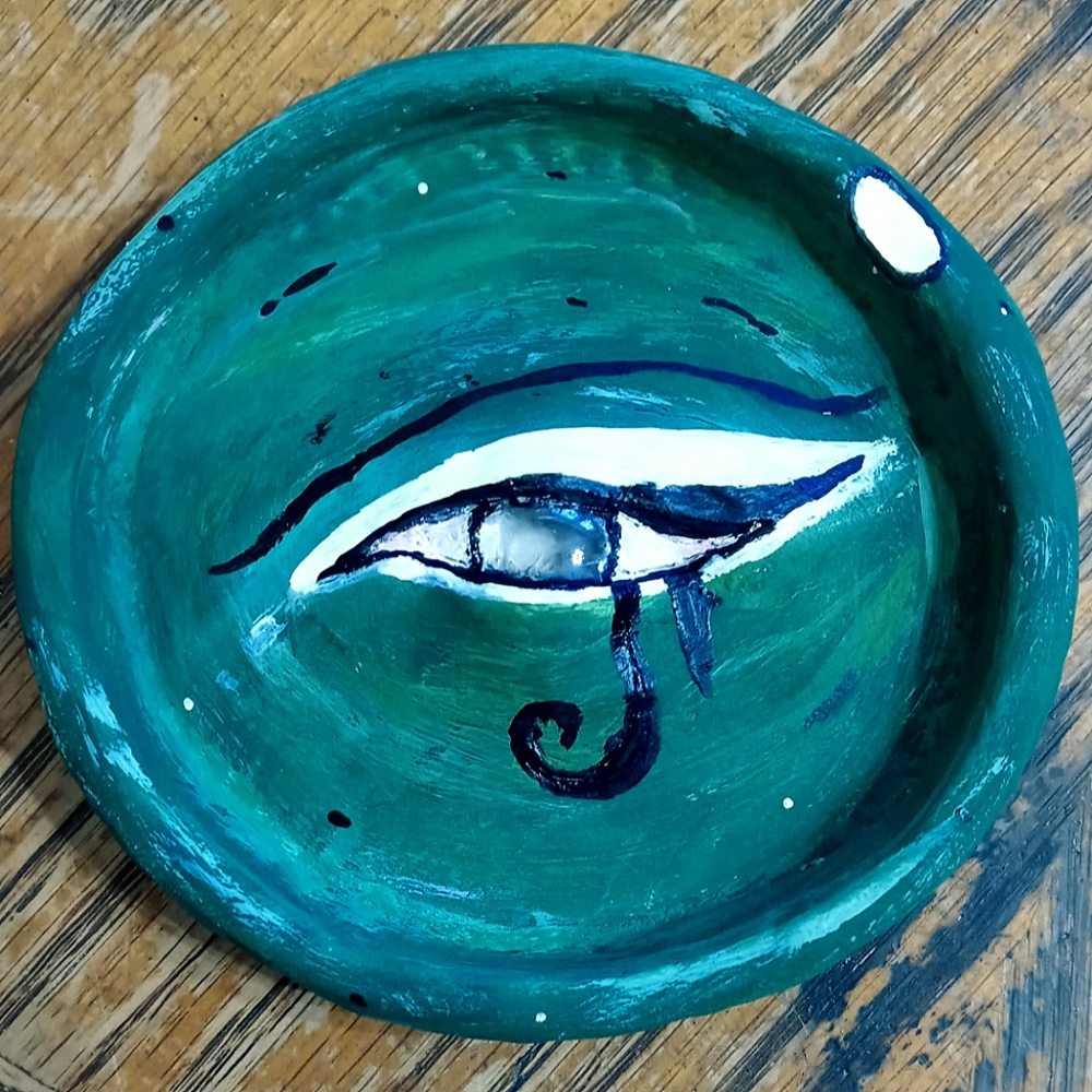 Eye of Horus Clay Ashtray